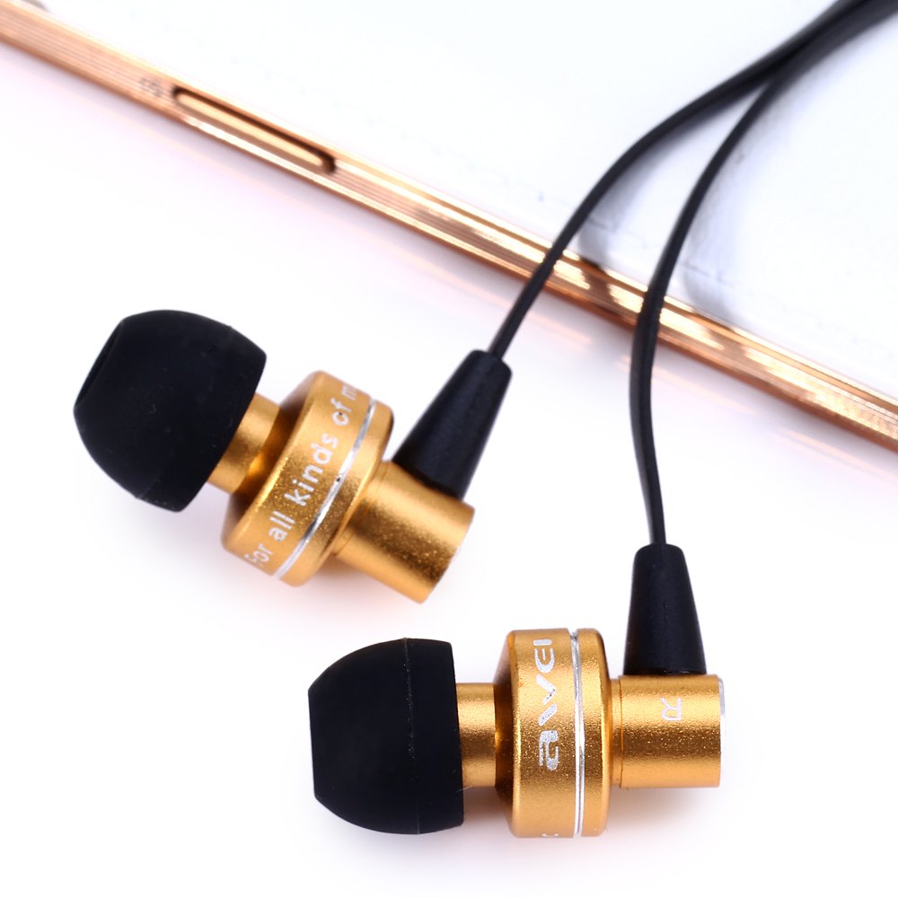 Awei ES - 900i Noise Isolation In-ear Earphone with 1.2m Cable Mic for Smartphone Tablet PC