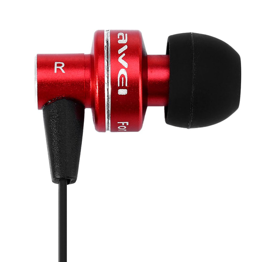 Awei ES - 900i Noise Isolation In-ear Earphone with 1.2m Cable Mic for Smartphone Tablet PC