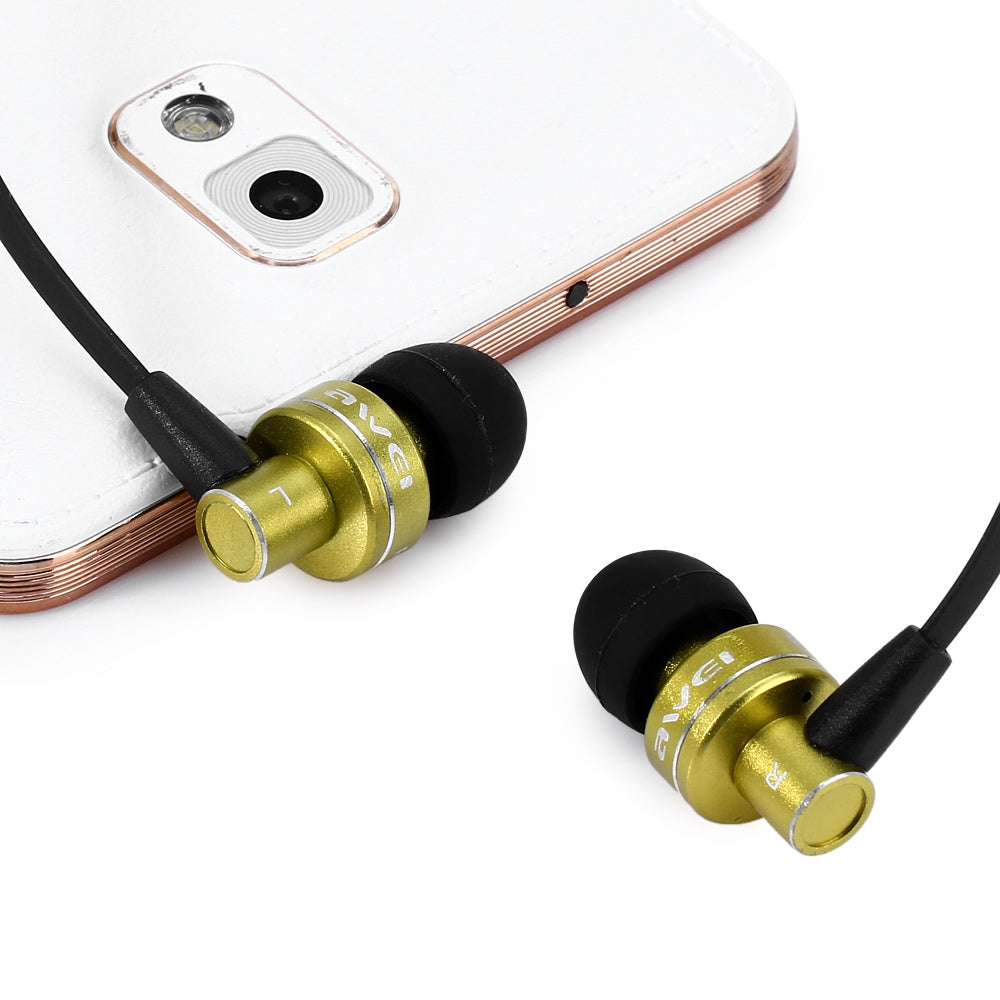 Awei ES - 900i Noise Isolation In-ear Earphone with 1.2m Cable Mic for Smartphone Tablet PC