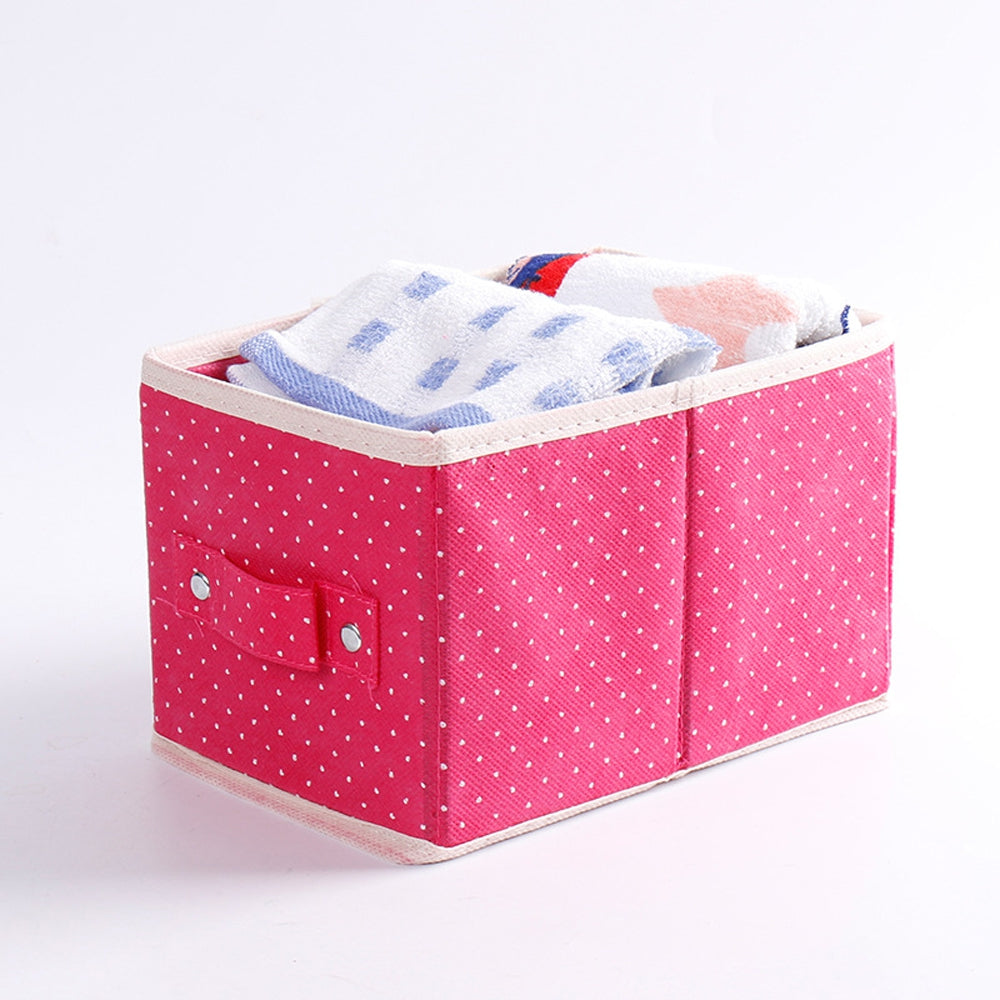 Desk Storage Box Cute Vivid Dots Pattern Large Capacity Box