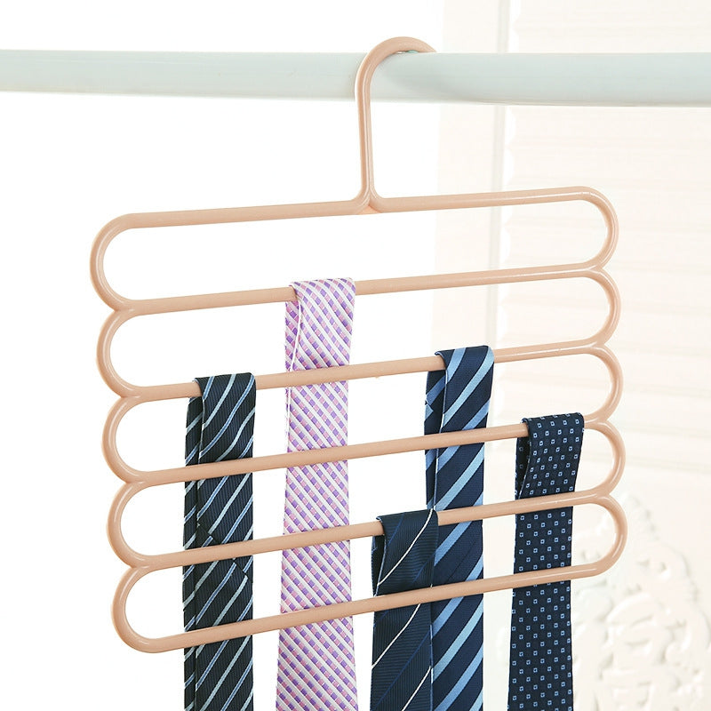 DIHE Clothespress Multilayer Scarf Silk Ribbon Multifunction Storage Hanger