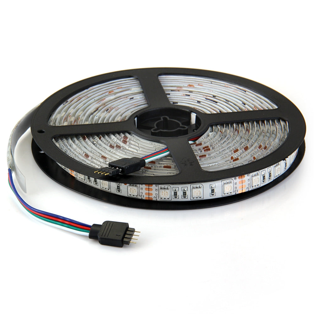 5m 300 SMD 5050 LEDs DIY Strip Light 72W Voice-activated RGB Ribbon Lamp Kit