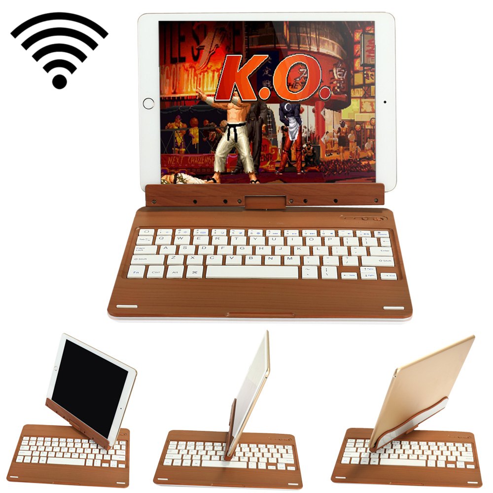 360 Degree Rotatable Wireless Bluetooth Keyboard + Display Stand for Apple iPad Air 2