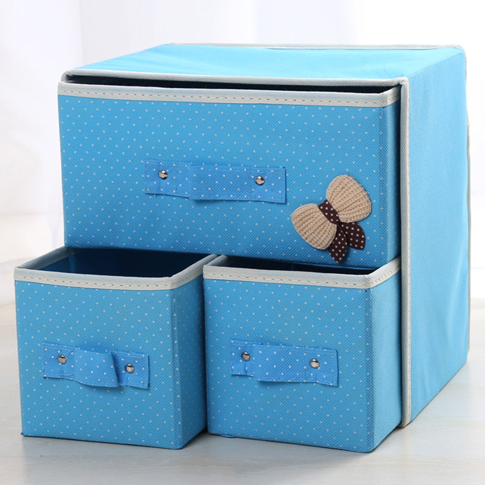 Desk Storage Box Cute Vivid Dots Pattern Large Capacity Box