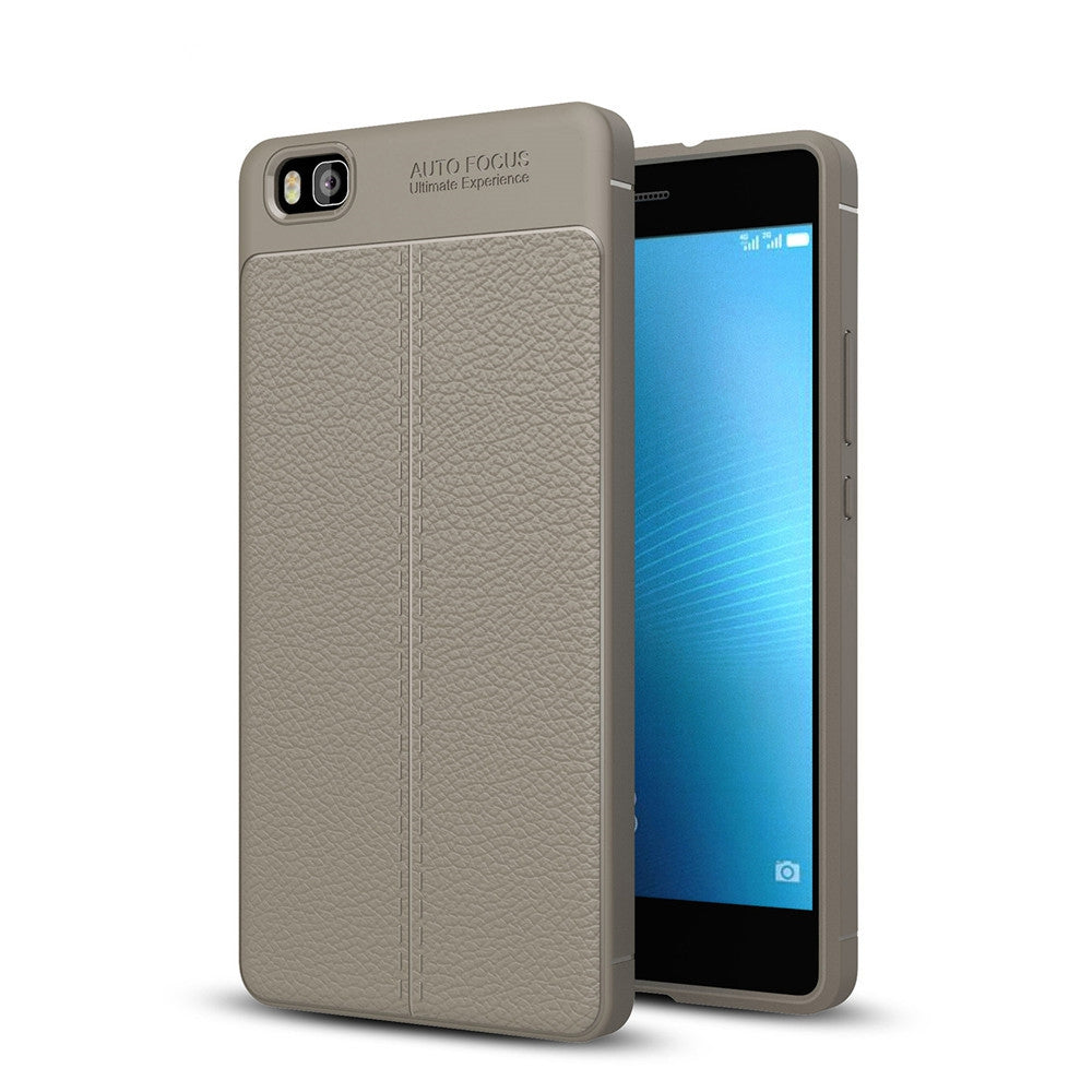 Case for Huawei P8 Lite Shockproof Back Cover Solid Color Soft TPU
