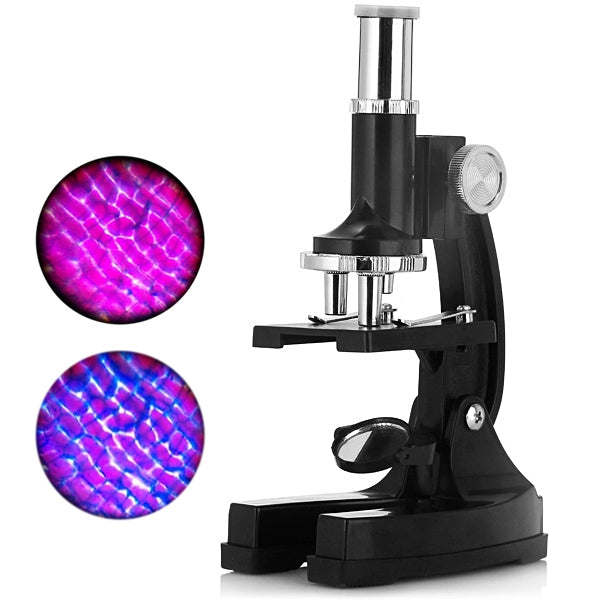 Birthday Gift 100X 200X 450X Zoom Trinocular Biological Microscope with Reflecting Mirror for St...