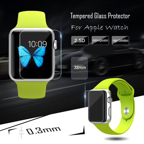 9H Hardness Tempered Glass Membrane Film Screen Protector for iWatch Apple Watch 38mm