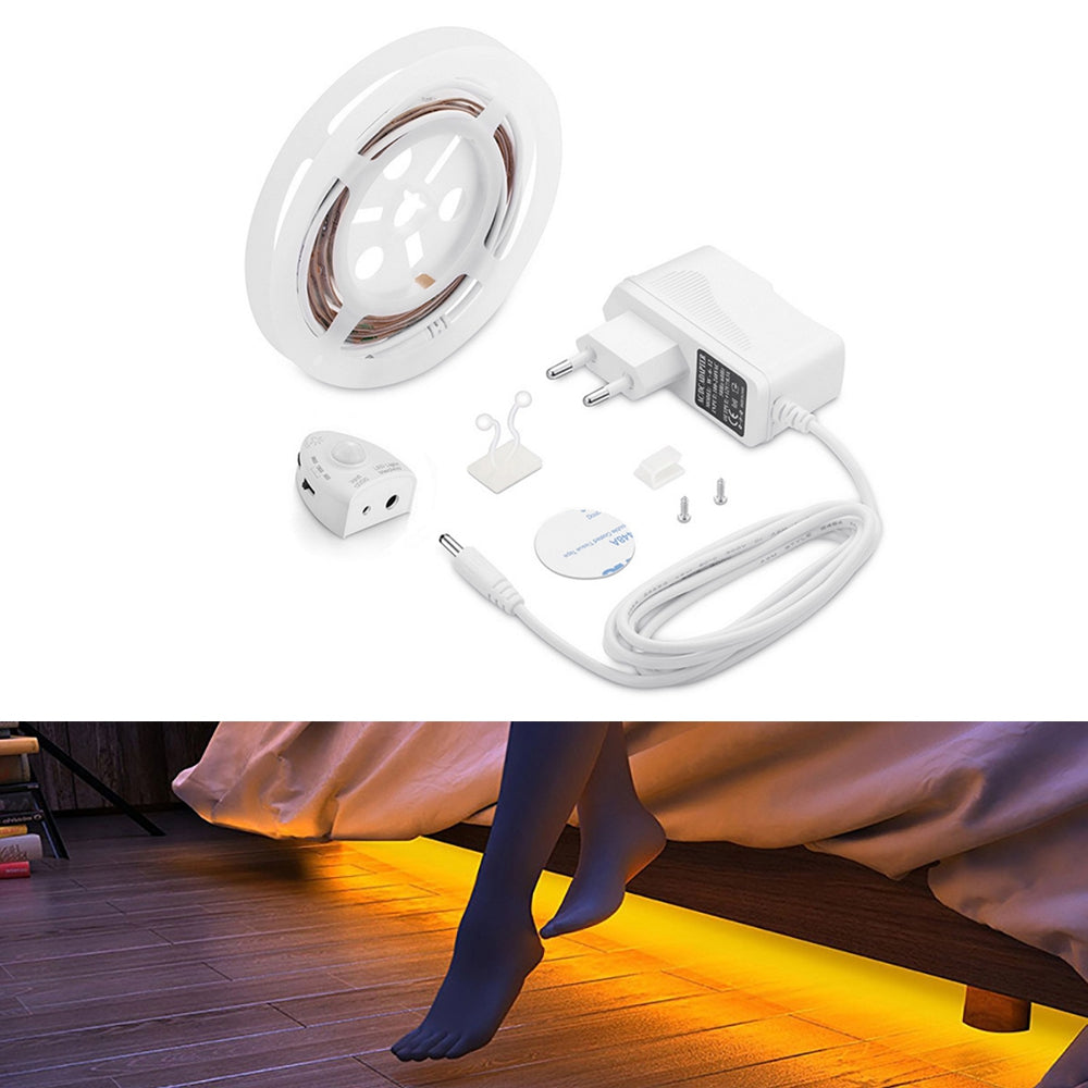 BRELONG LED Human Bedside Sensor Strip Light for Bedroom