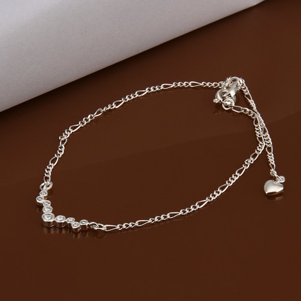 Classic Spliced Rhinestone Solid Color Hollow Out Women's Anklet