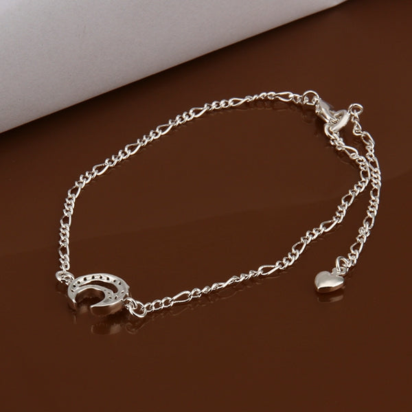 Chic Moon Shape Solid Color Hollow Out Anklet For Women