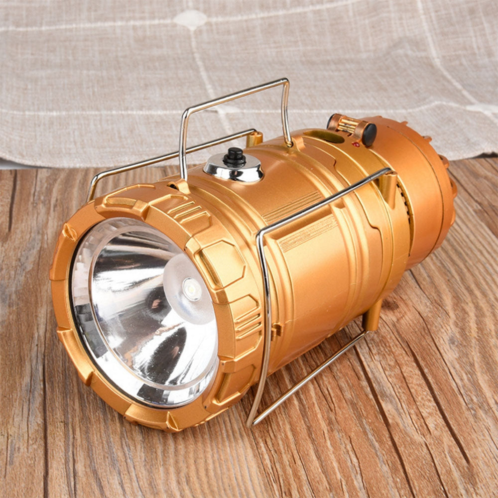 BRELONG LED Solar Powered Fan Camping Light Outdoor Portable Tent Light