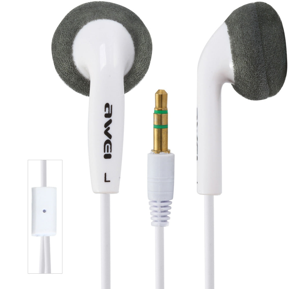 Awei ES10M Noise Isolation In-ear Earphone with 1.2m Cable for Smartphone Tablet PC