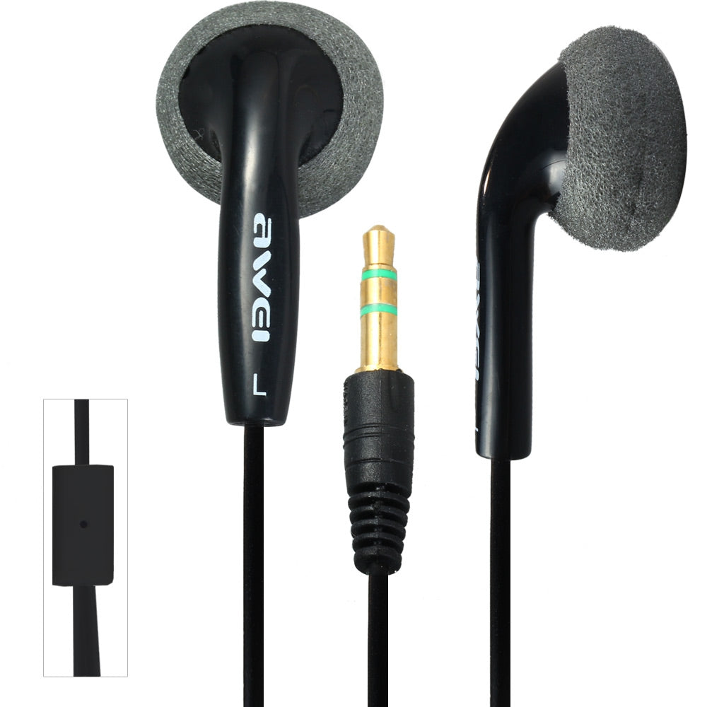 Awei ES10M Noise Isolation In-ear Earphone with 1.2m Cable for Smartphone Tablet PC