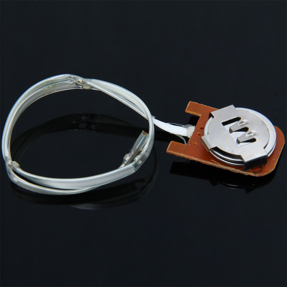 2.5cm Nylon LED Light Up Safety Pet Circular Pendant Collar Neck Loop Necklace Light Point Desig...