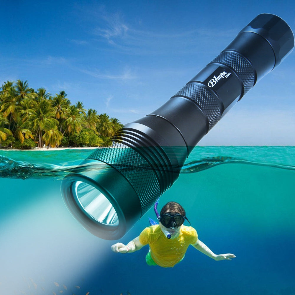 Brinyte DIV01 800LM CREE XML-U2 Underwater 150M Scuba Diving C LED Flashlight (3 x 2 Battery)