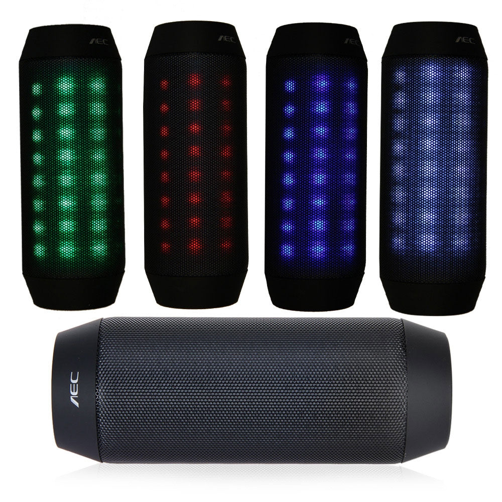 BQ - 615 Portable Magic Dancing Colorful LED Bluetooth V3.0 Speaker with Flashing Lights 3.5mm A...