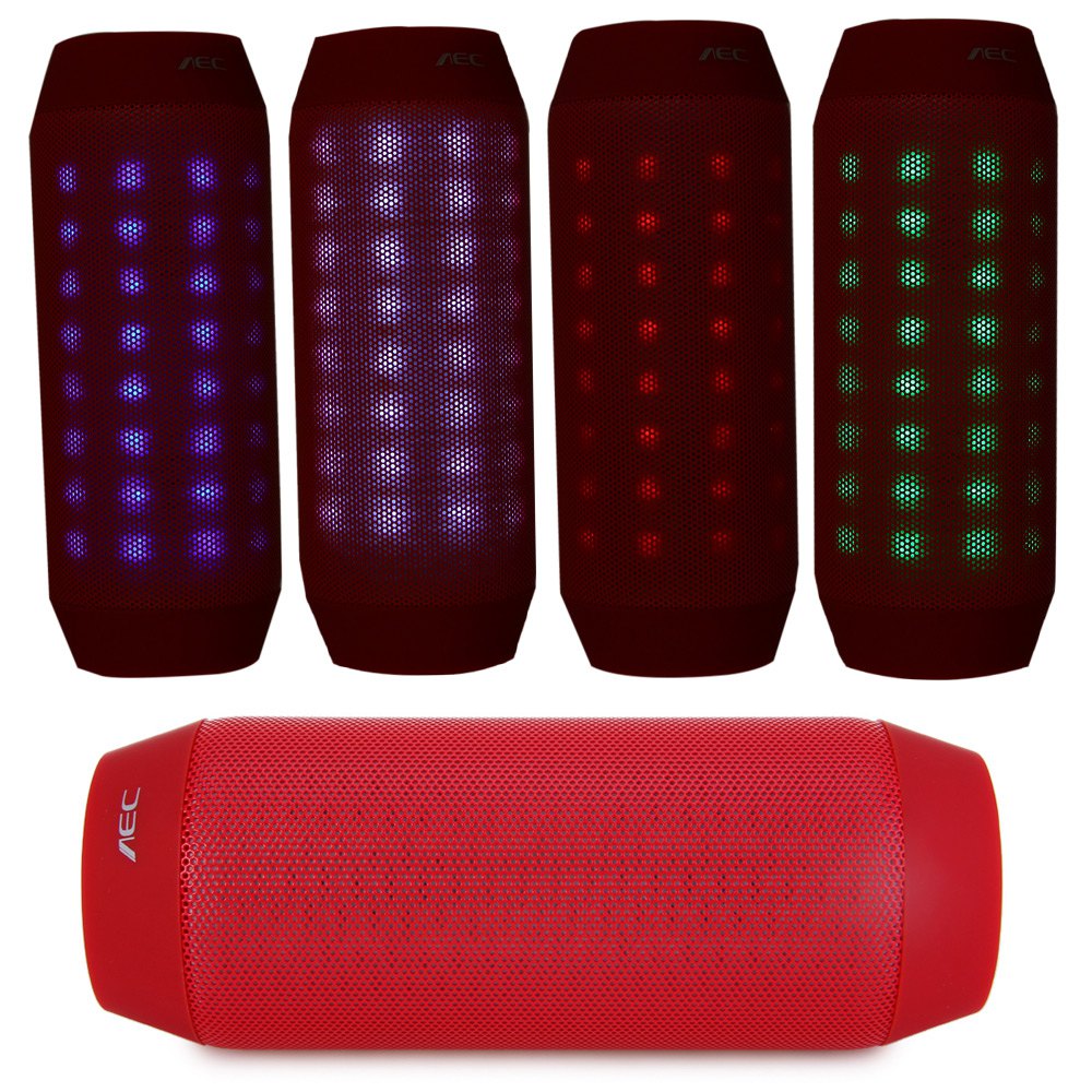 BQ - 615 Portable Magic Dancing Colorful LED Bluetooth V3.0 Speaker with Flashing Lights 3.5mm A...