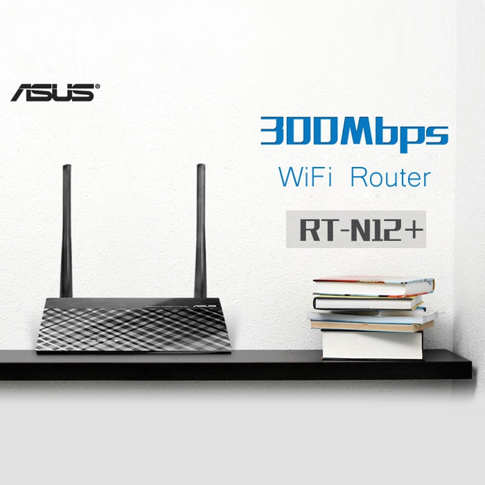 ASUS RT-N12+ WiFi Router 300Mbps Support VPN Server Function for iPhone 6S / 6S Plus / iPad Pro