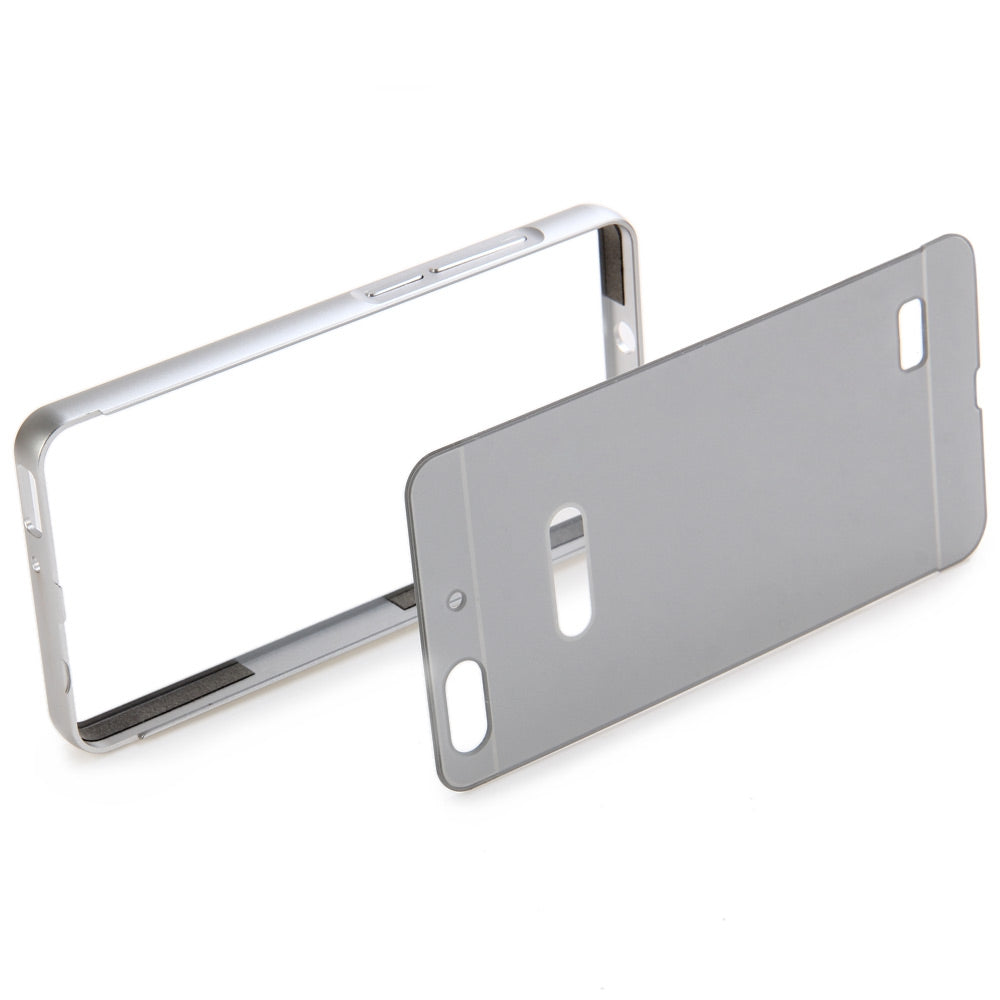 Anti-scratch PC Back Cover Case with Aluminum Metal Bumper Frame for HUAWEI Honor Acer 4C