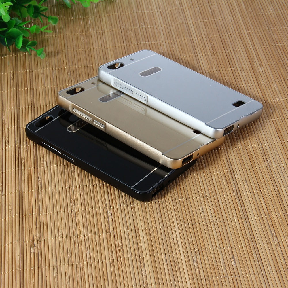 Anti-scratch PC Back Cover Case with Aluminum Metal Bumper Frame for HUAWEI Honor Acer 4C