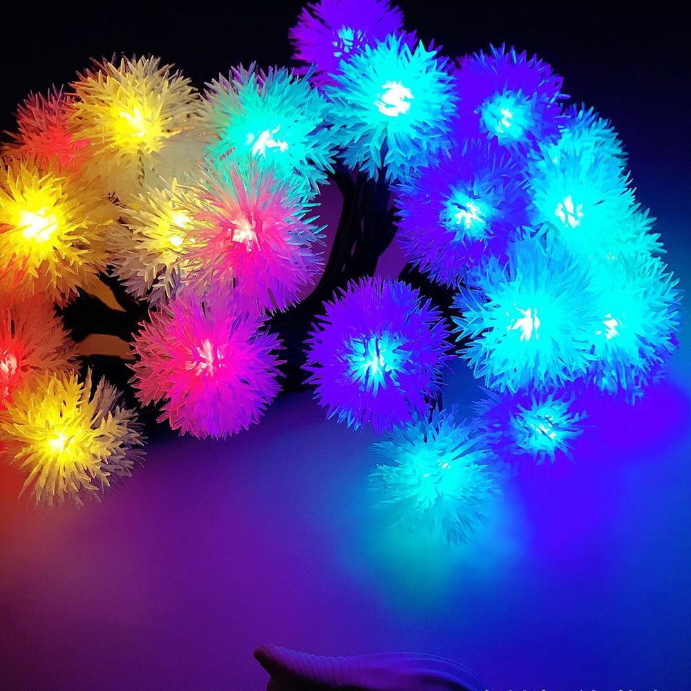 BRELONG Waterproof 4m 28LED Christmas Decorative Light String RGB EU Plug AC220-240V -Puffer Ball