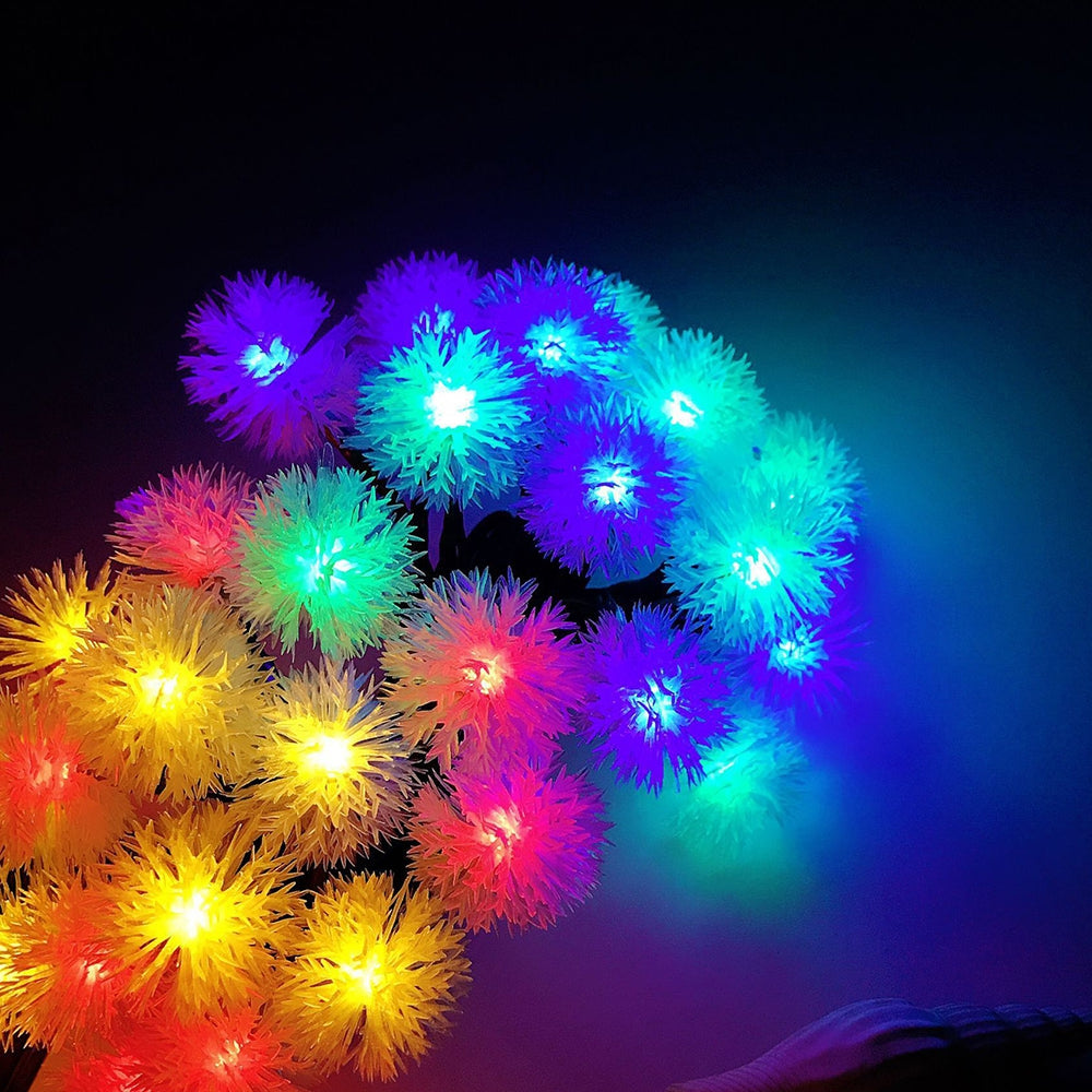 BRELONG Waterproof 4m 28LED Christmas Decorative Light String RGB EU Plug AC220-240V -Puffer Ball