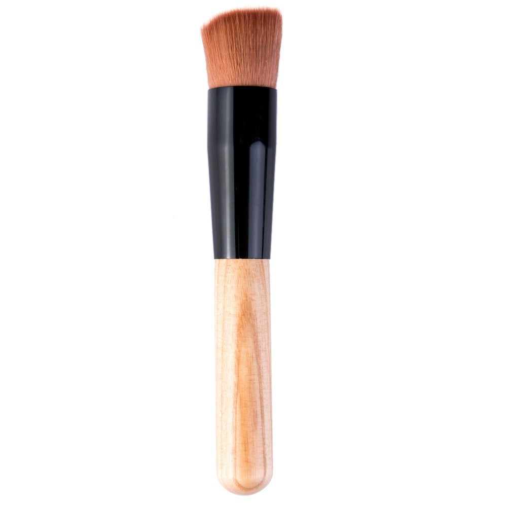 Change Cosmetic Makeup Foundation Powder Professional Wooden Handle Brush