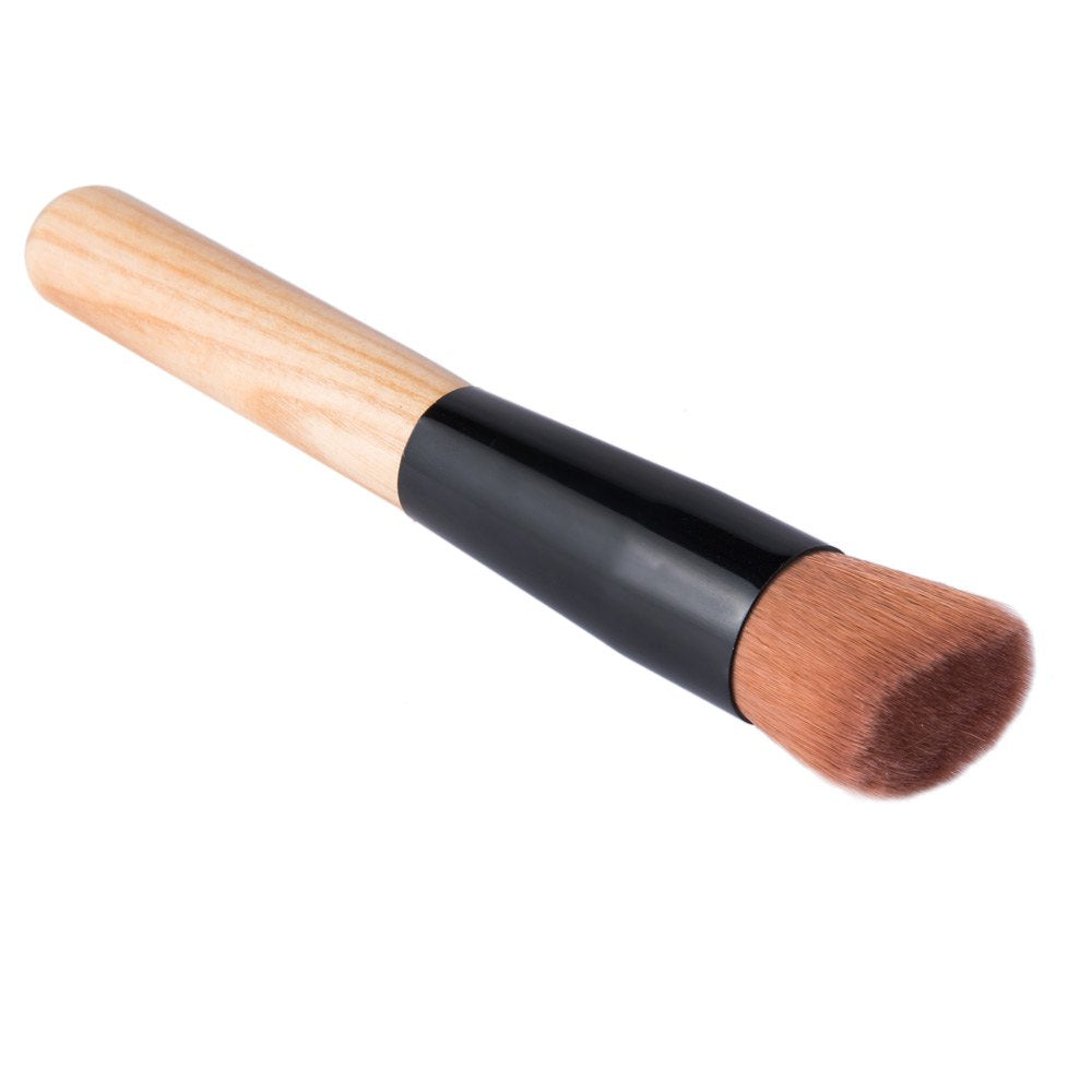 Change Cosmetic Makeup Foundation Powder Professional Wooden Handle Brush