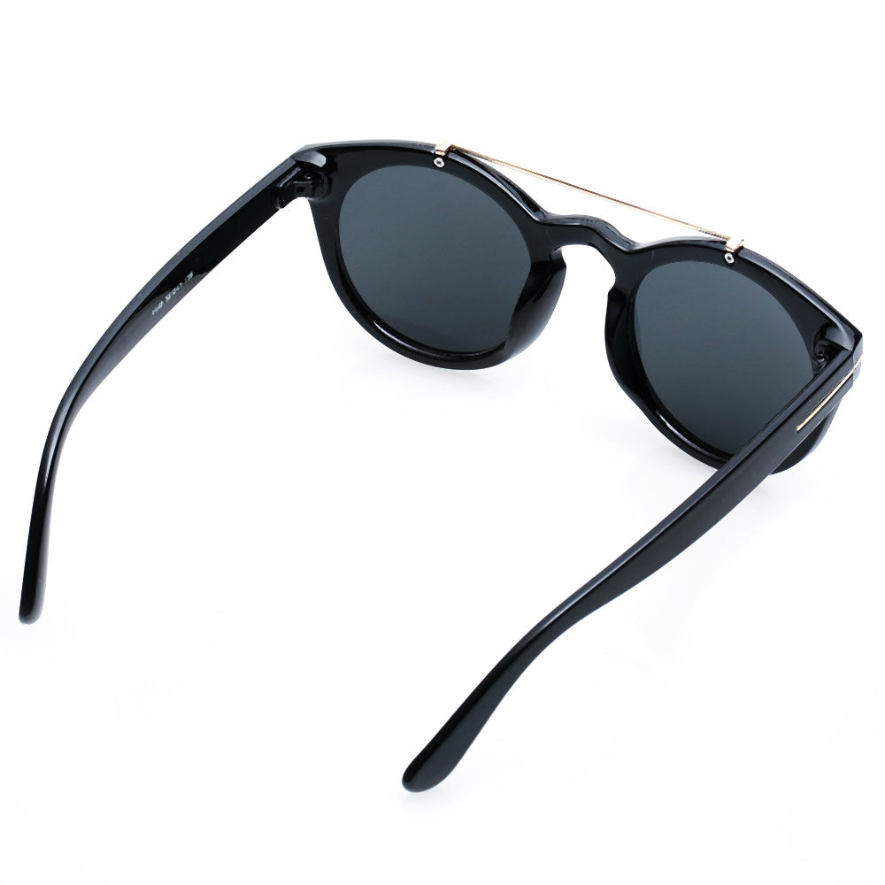 Chic Alloy Embellished Solid Color Sunglasses For Women