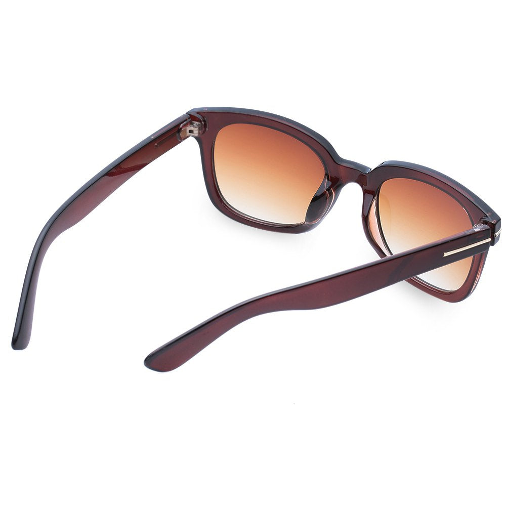 Chic Tea-Colored Frame Sunglasses For Women