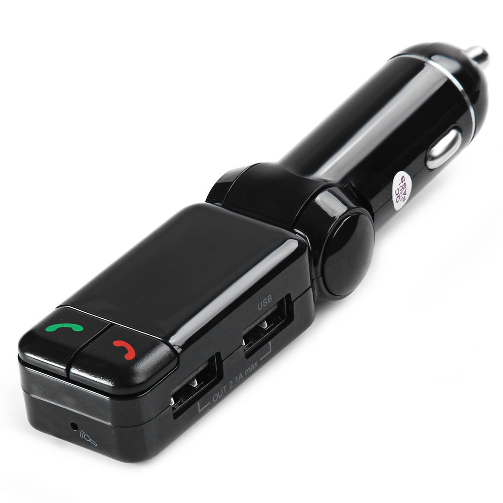 Bluetooth V2.0 Car Kit MP3 Player FM Transmitter Handsfree with Double USB Charging Port