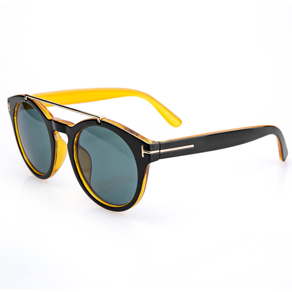 Chic Alloy Splice Color Block Sunglasses For Women