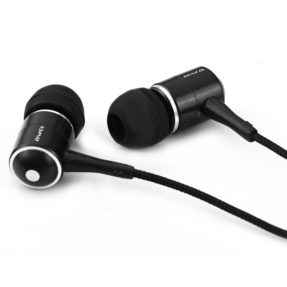 Awei ESQ3 Noise Isolation In-ear Earphone with 1.2m Cable for Smartphone Tablet PC