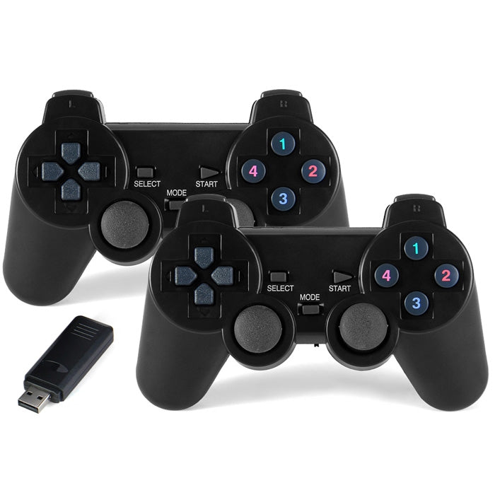 2PCS 2.4GHz Wireless Game Controller with Receiver for Desktop Laptop