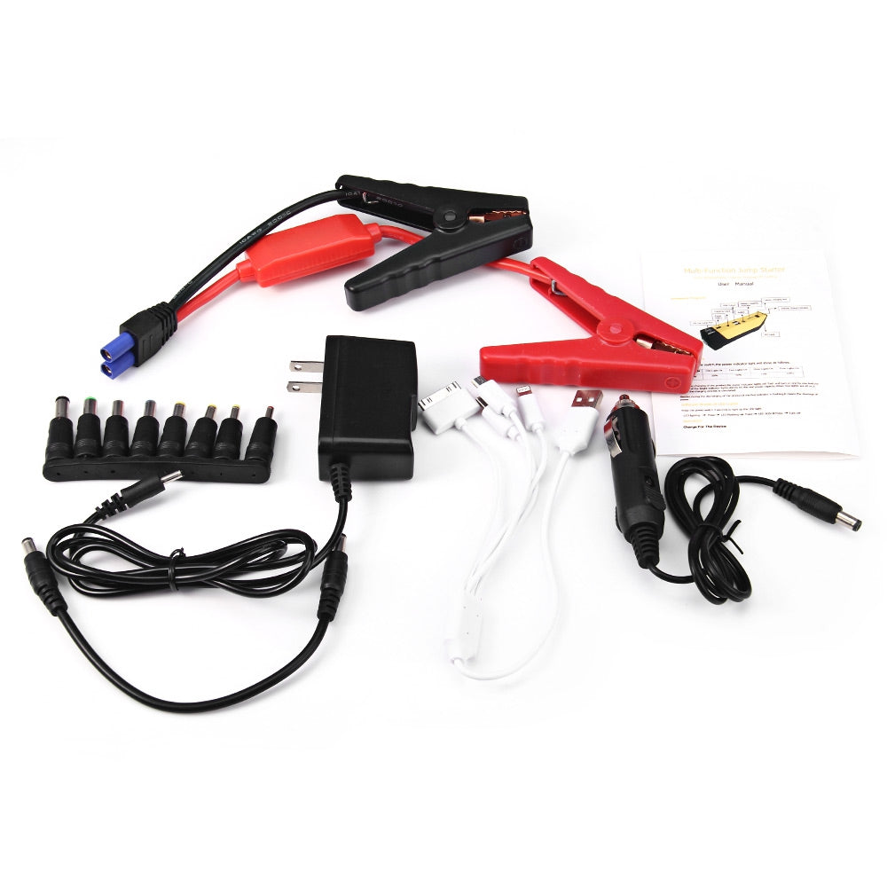 12000mAh Multifunction Car Jump Starter Mobile Power Pack Rechargeable Battery