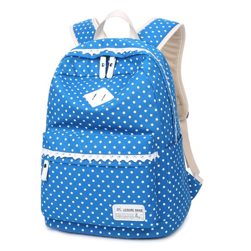 Aolida 8825 Spots Design Large Capacity Backpack Travel Laptop Bag