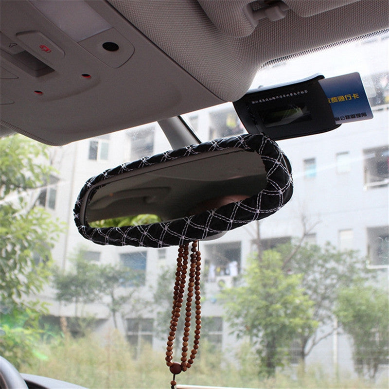 1Set Car Accessory Decoration Hand Brake + Gear + Rear View Mirror Cover