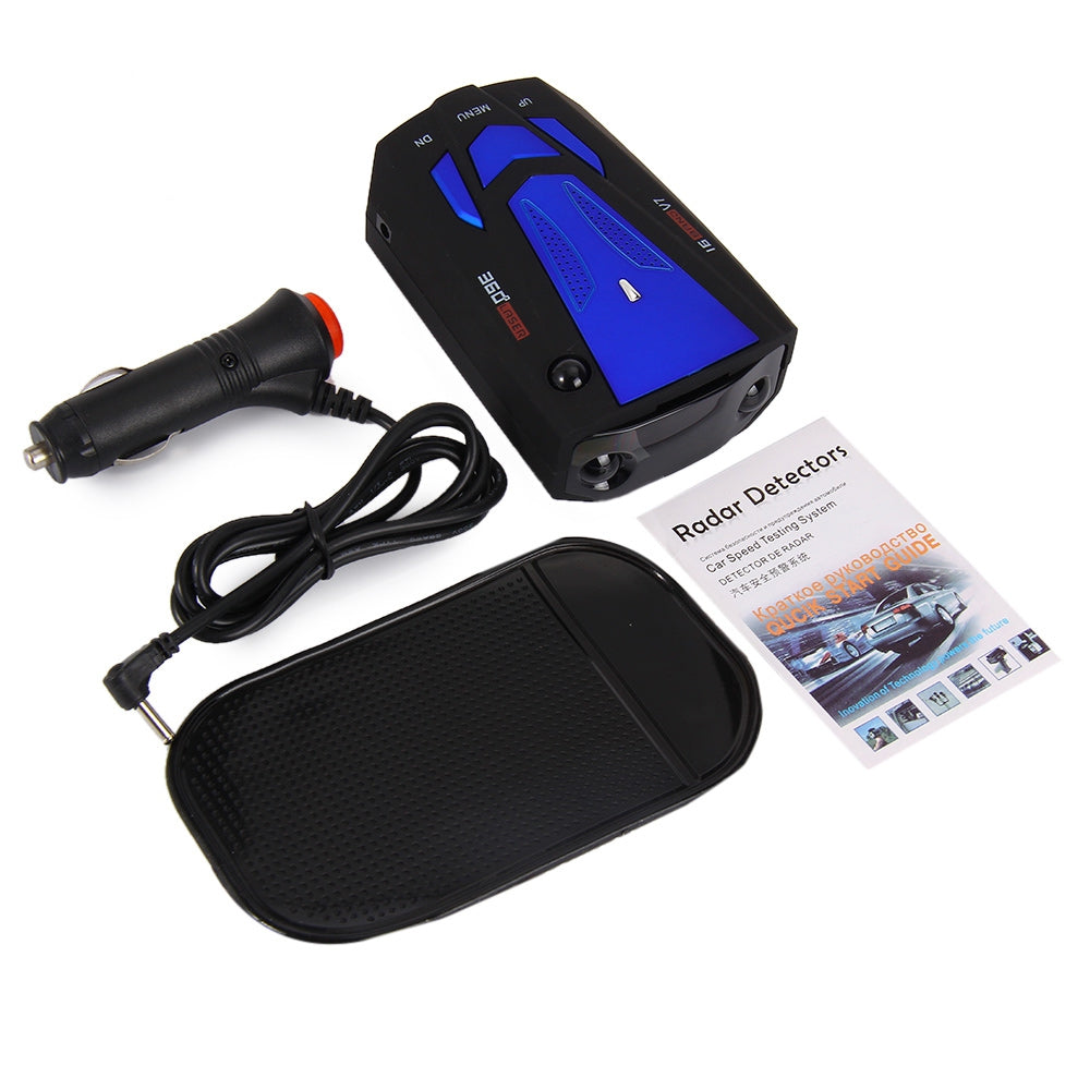 Car Trucker Speed V7 Radar Detector Voice Alert Warning 16 Band Auto 360 Degrees