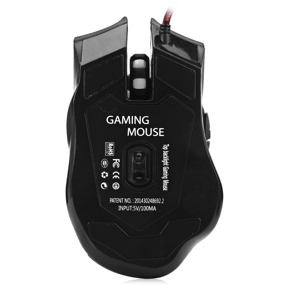 6 Buttons DPI Adjustable Optical USB Wired Gaming Mouse Mice
