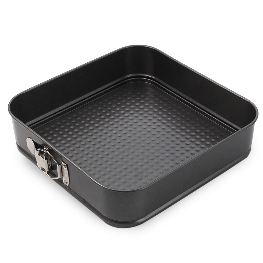 3 Set Non-stick Springform Cake Pan Bakeware Mould with Removable Bottom Round Heart Square Shape