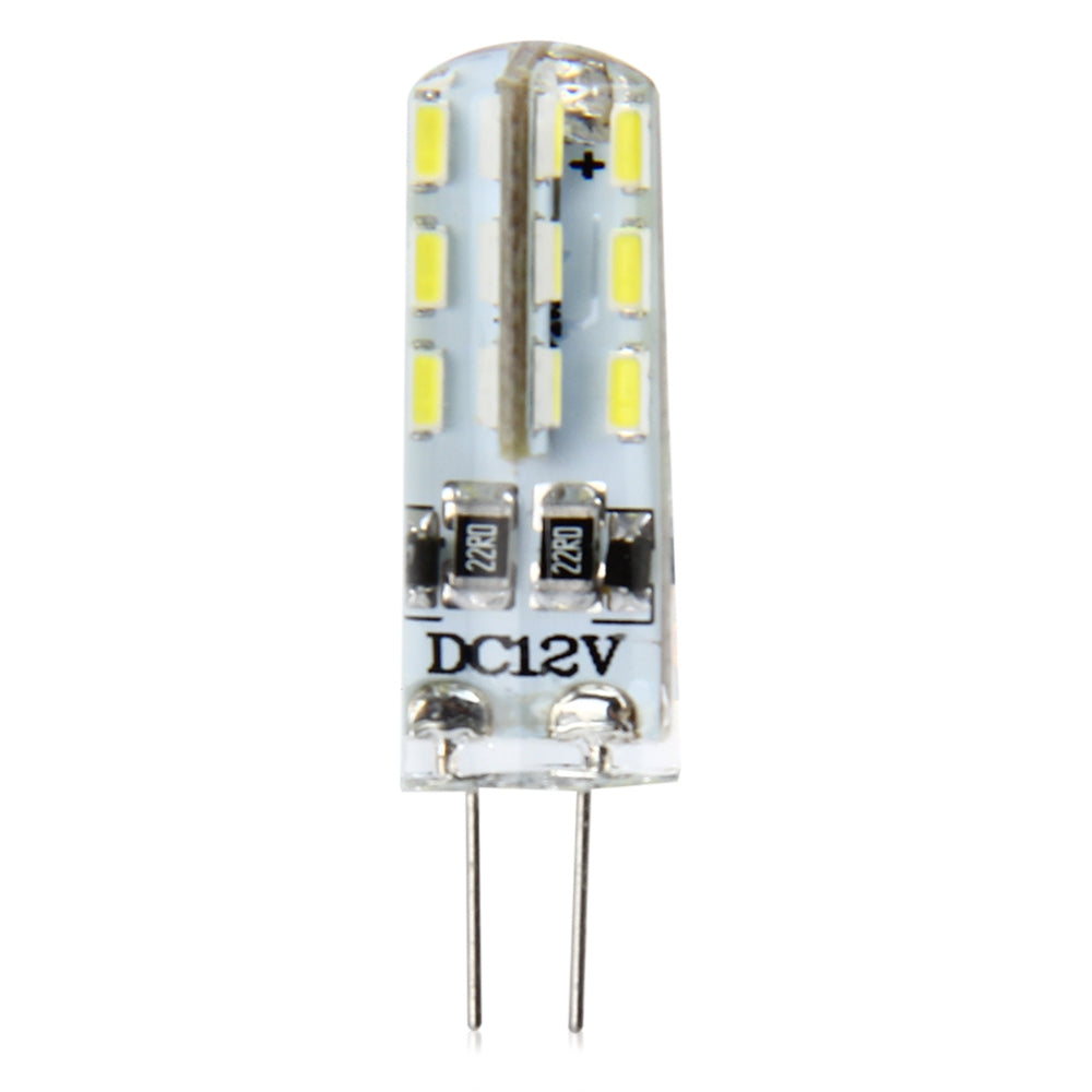 20pcs G4 Base 24 LED Lamp Bulb SMD 3014 1W DC 12V White Light 360 Degrees Beam Angle