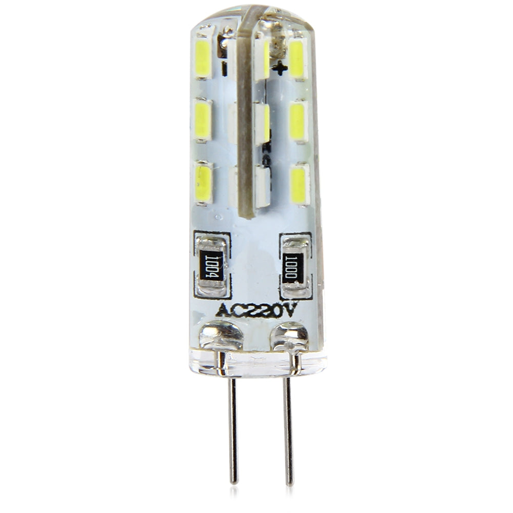 10pcs G4 Base 24 LED Lamp Bulb 3W AC 220V White Light SMD 3014 360 Degrees Beam Angle
