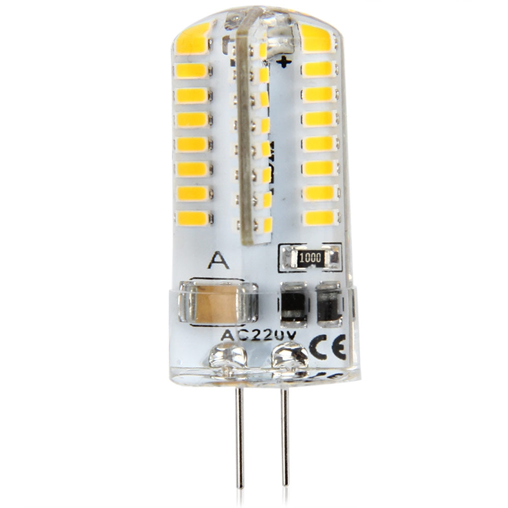 6W 10pcs G4 LED Lamp SMD 3014 AC 220V Bulb White Light 360 Degree Angle Spotlight