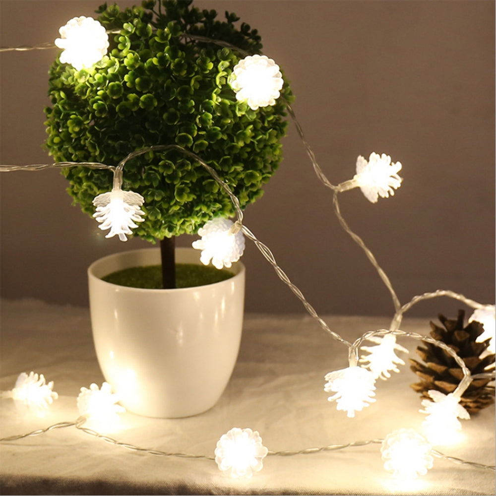 BRELONG LED Pine Cone Light String Decorative Romantic Lights 20LED-USB interface