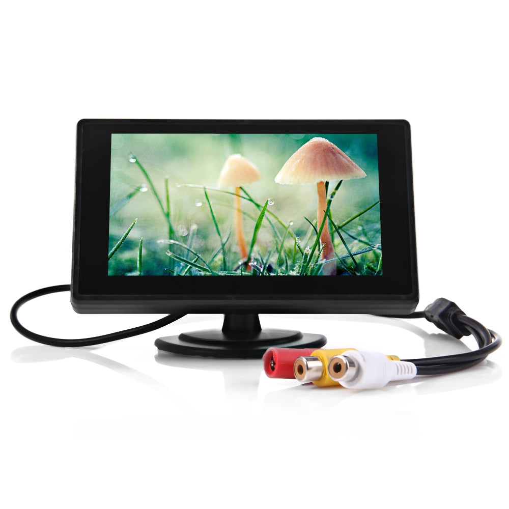 4.3 Inch TFT LCD Parking Car Rear view Monitor Car Rearview Backup Monitor 2 Video Input for Rev...
