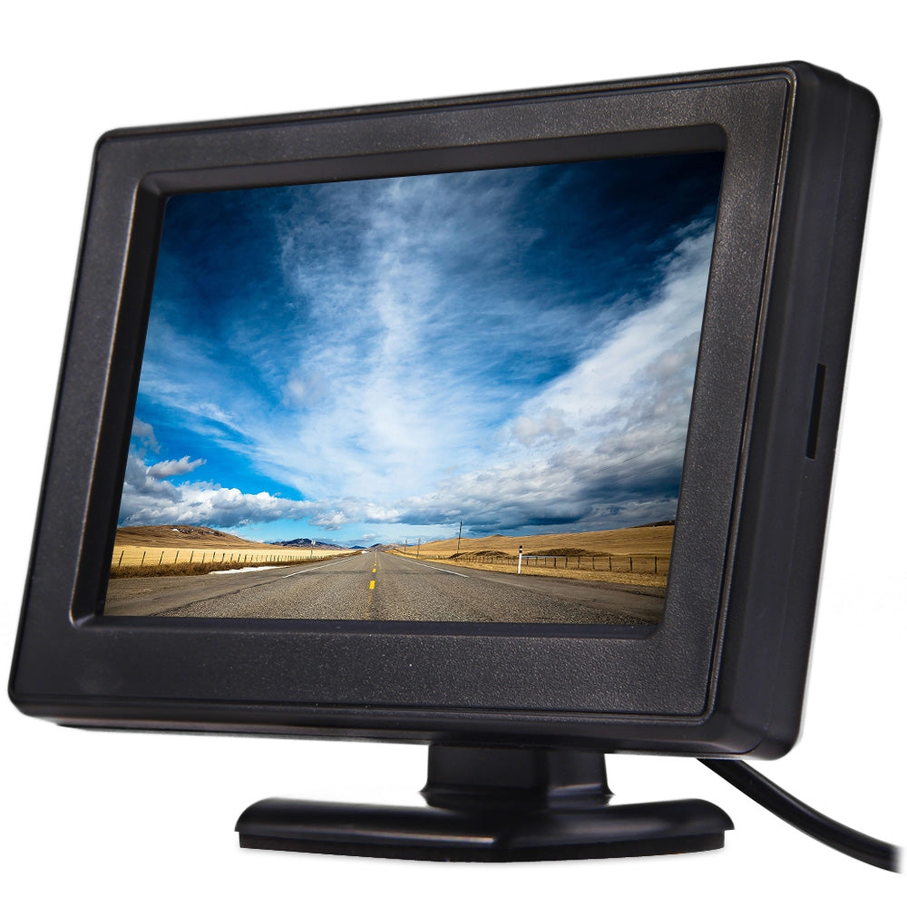 4.3 Inch TFT LCD Car Parking Rear View Monitor Camera Rotatable Display Screen DVD