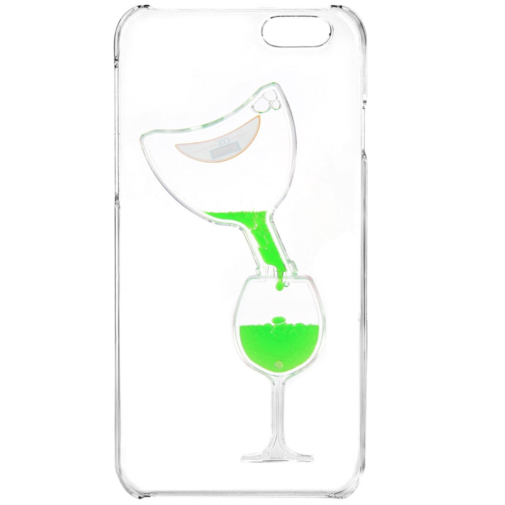 3D Liquid Flow Hourglass Translucent Anti-Slip Back Cover Case for iPhone 6 Plus 6S Plus