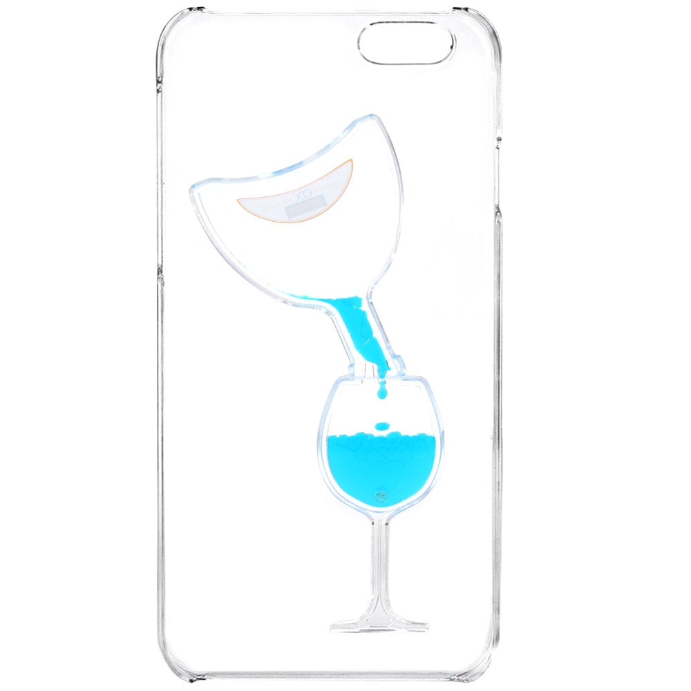 3D Liquid Flow Hourglass Translucent Anti-Slip Back Cover Case for iPhone 6 Plus 6S Plus