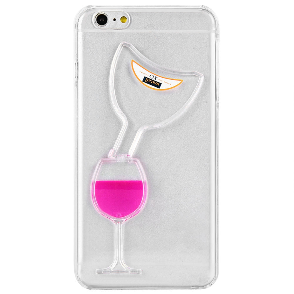 3D Liquid Flow Hourglass Translucent Anti-Slip Back Cover Case for iPhone 6 Plus 6S Plus