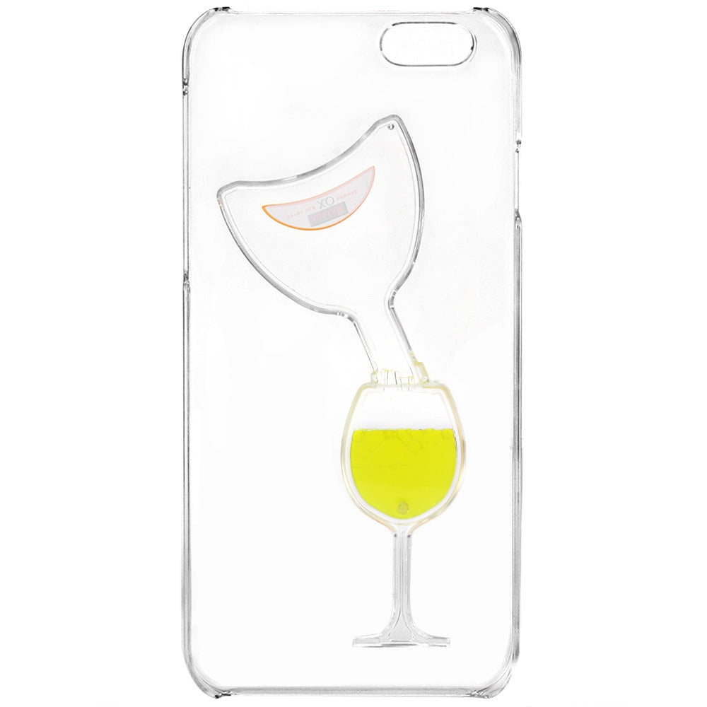 3D Liquid Flow Hourglass Translucent Anti-slip Back Cover Case for iPhone 6 / 6S